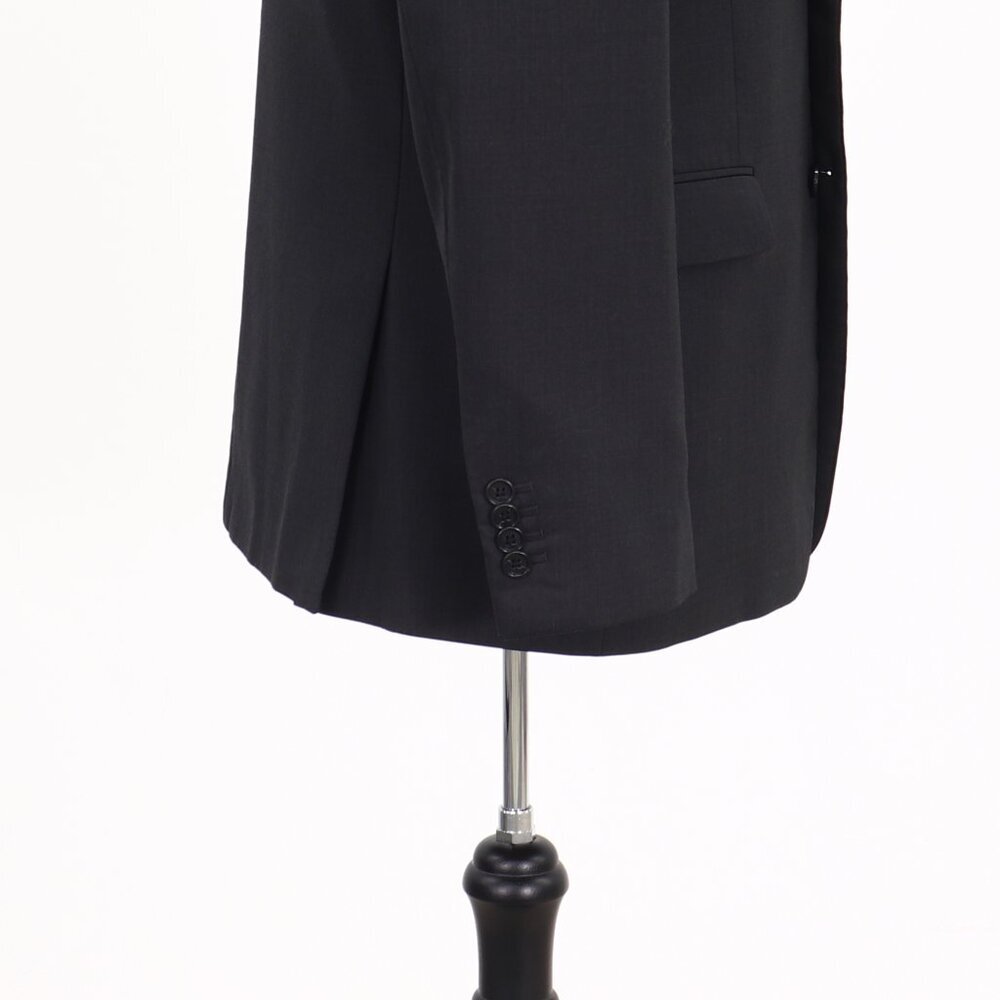 Banana Republic 42R Gray Solid 2-Button Sport Coat Blazer Jacket G412 - Picture 6 of 11